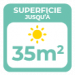 Superficie chauffage de 35 m2