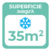 Superficie climatisation de 35 m2