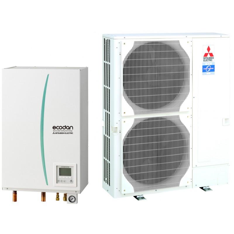 Pompe à Chaleur Air Eau Mitsubishi Electric Ecodan Chauffage Seul Grande Puissances R410a